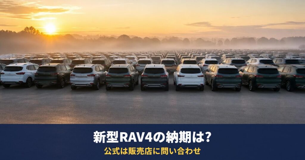 新型RAV4の納期は?トヨタ公式は「販売店にお問い合わせ」、8月登録は前年の3.4倍