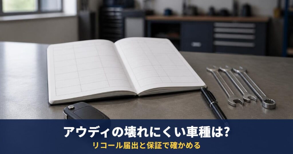 アウディの壊れにくい車種は?故障率の公表はなくリコール届出と保証で確かめる