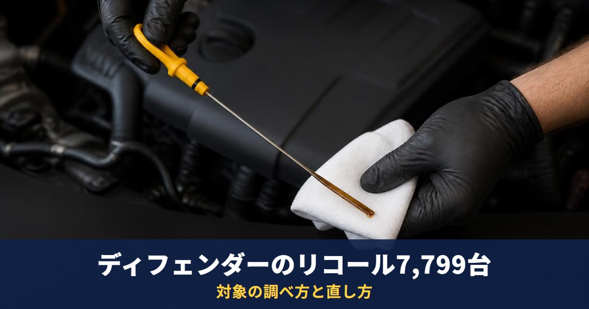 ディフェンダー・レンジローバー等リコール7,799台|補機ベルトのローラーでオイル漏れのおそれ