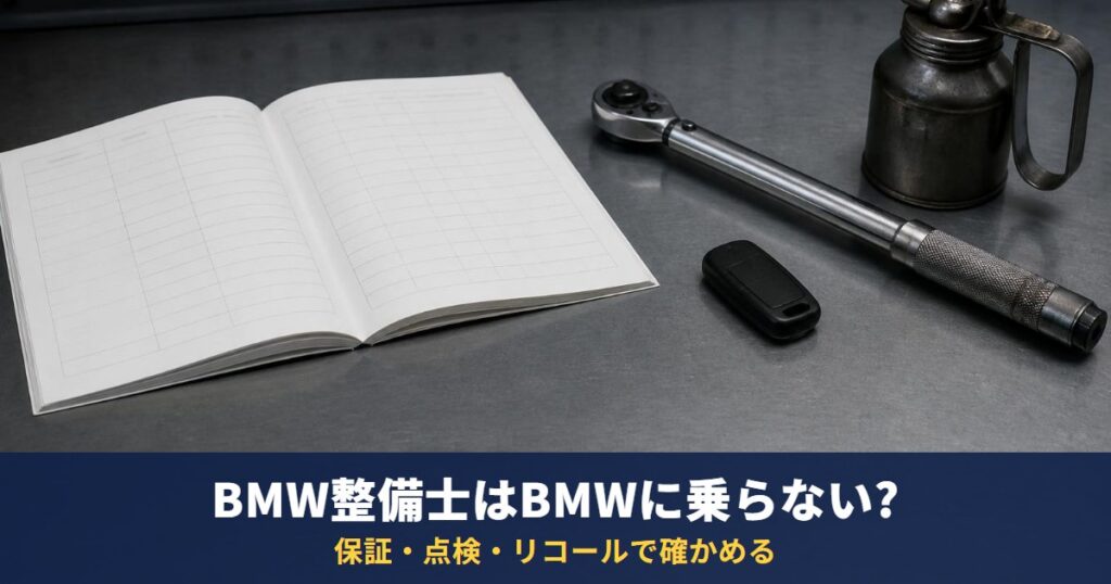 BMW整備士はBMWに乗らない?保証・点検・リコールで確かめる