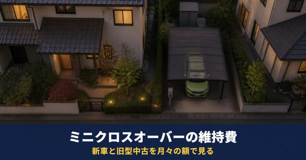 ミニクロスオーバーは「金持ちの車」?公的な統計はなく、新車と旧型中古を月々の額で見る
