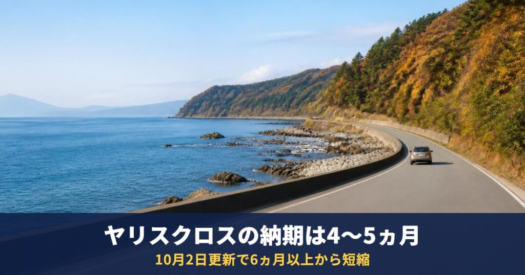 ヤリスクロスの納期は4～5ヵ月程度に【10月2日更新】6ヵ月以上から短縮